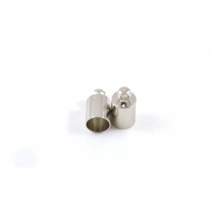 EMBOUT A COLLER 5MM COULEUR NICKEL